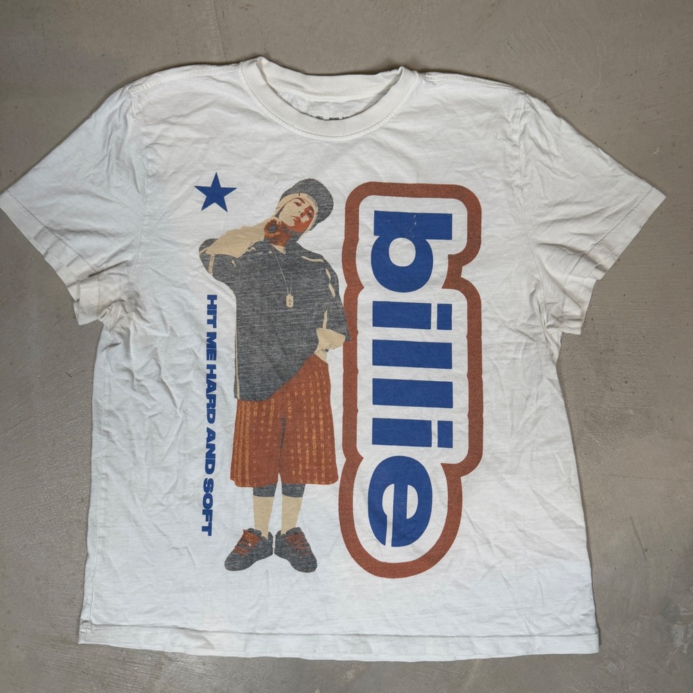 Billie Eilish Hit Me Hard and Soft The Tour 2024 2025 Graphic T-Shirt White L